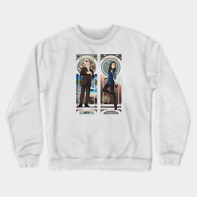 Art Nouveau - Philinda Crewneck Sweatshirt by eclecticmuse